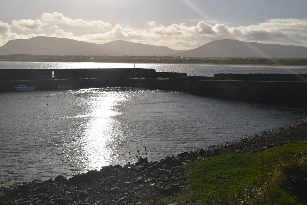 Mullaghmore harbour, County Sligo, looking out toward the Dartry Mountains