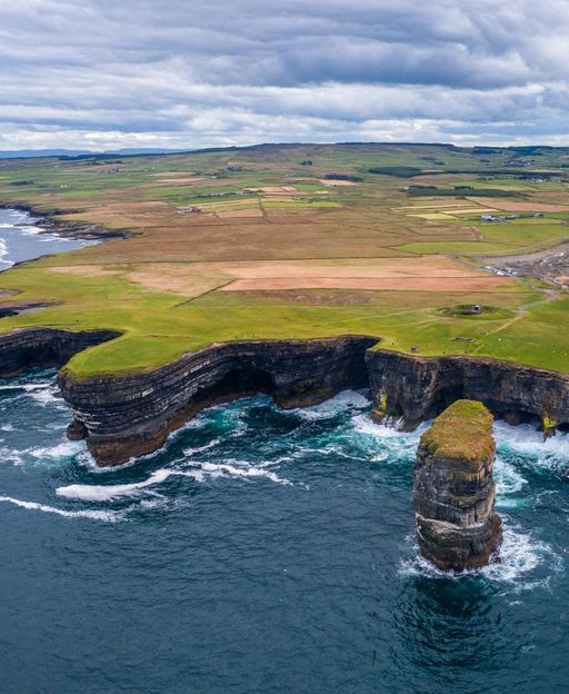 Downpatrick Head sea stacks, County Mayo, Ireland — dramatic Atlantic coastline