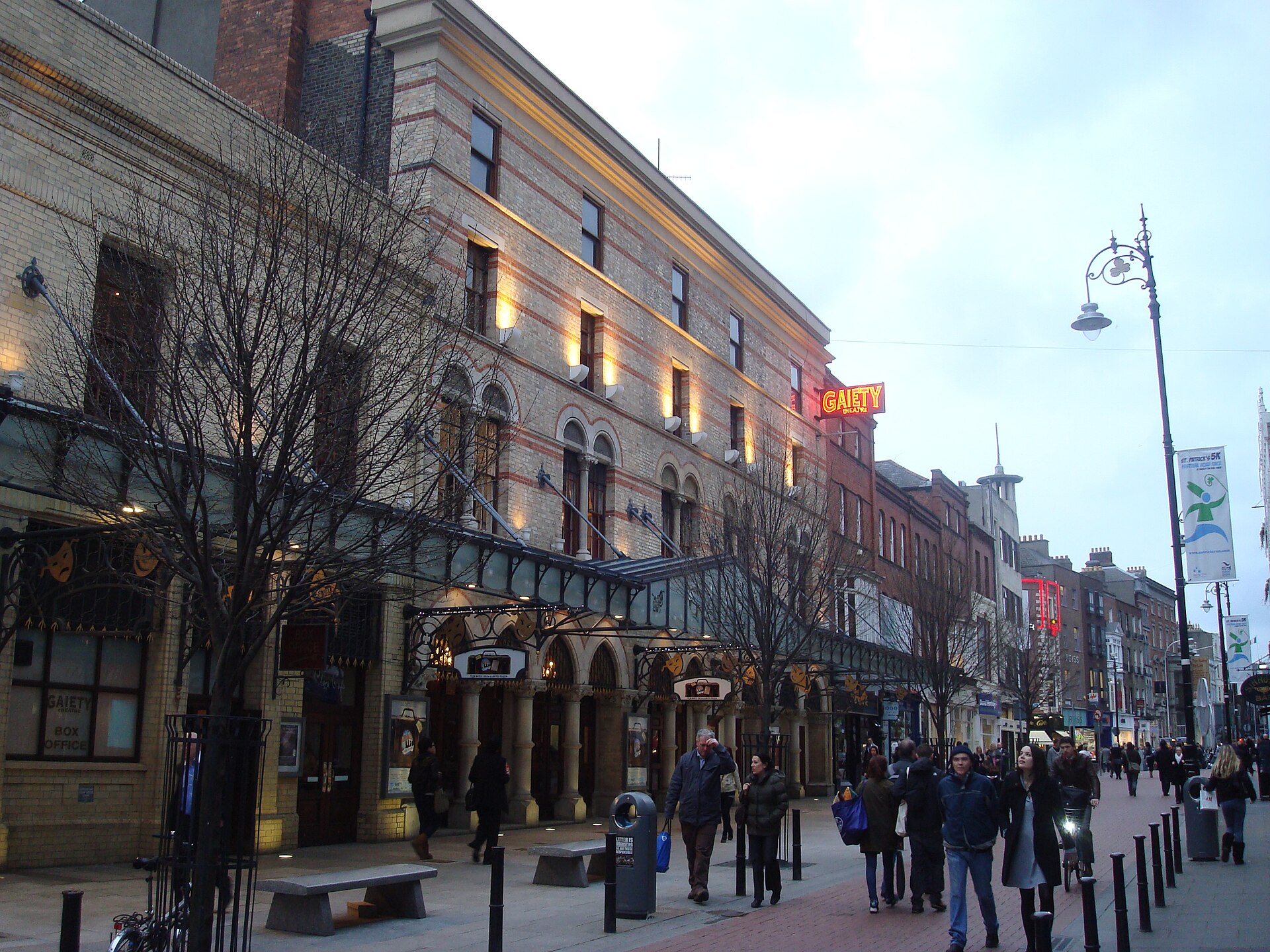 The Gaiety Theatre on South King Street, Dublin, one of the venues hosting productions during the Dublin Theatre Festival