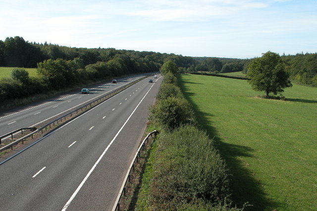 The M50 motorway near Dublin, part of the Irish motorway network built with EU structural funding