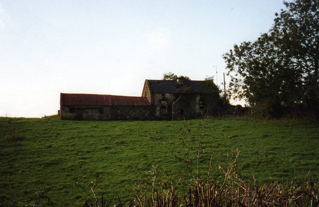 Old stone farmhouse in an Irish townland, the kind of ancestral homestead searchable in the 1926 Census records