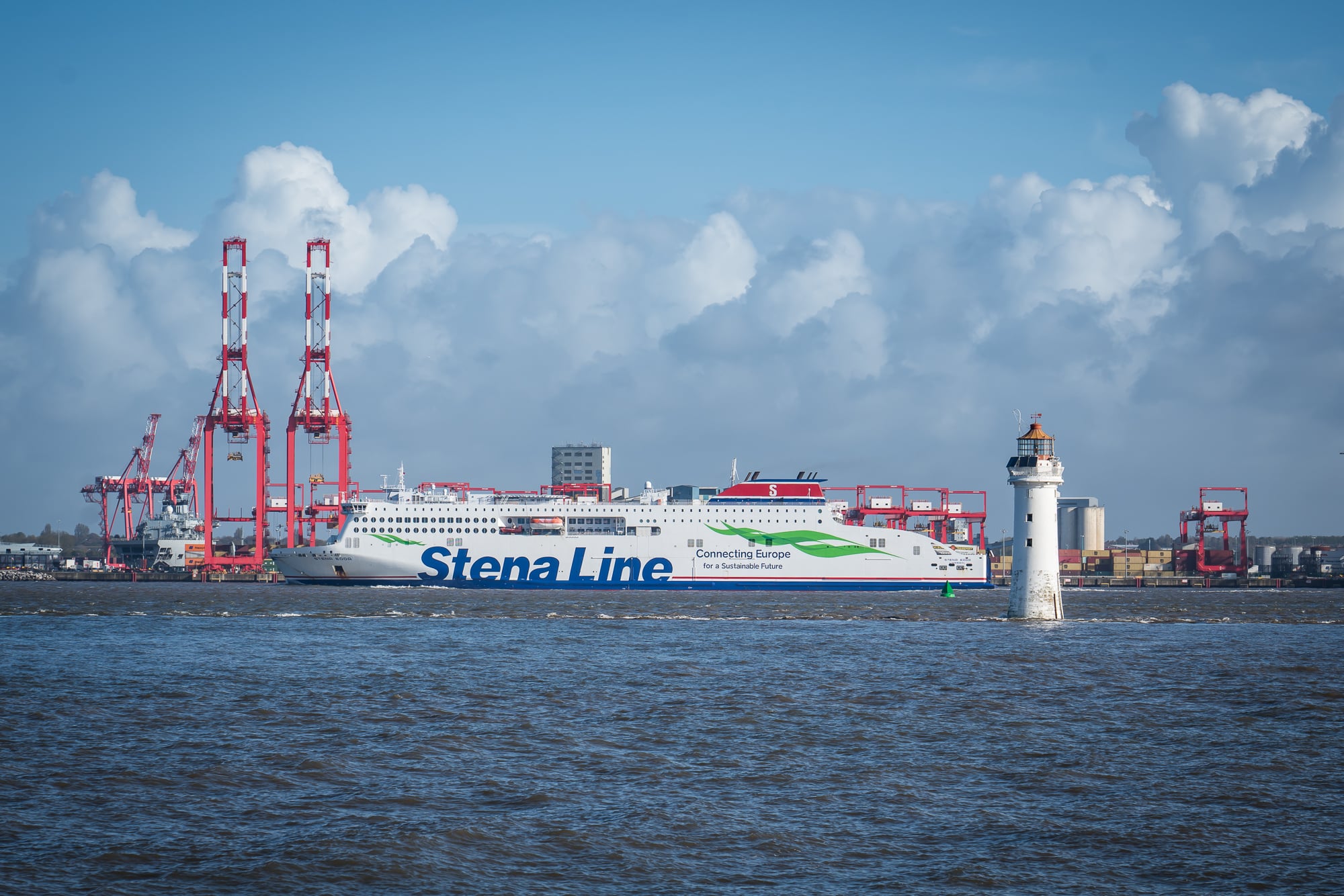 Stena Line ferry docked in port, one of the operators introducing new passport rules for Britain-Ireland crossings