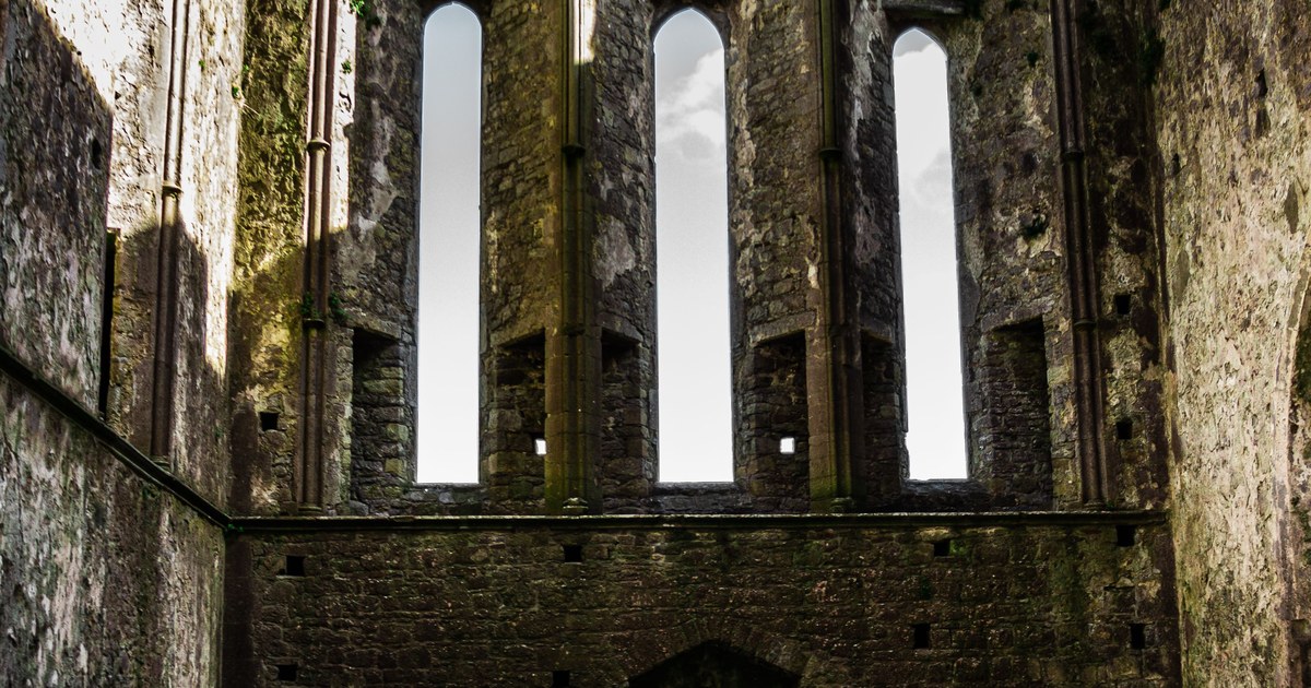 The Rock of Cashel by Night