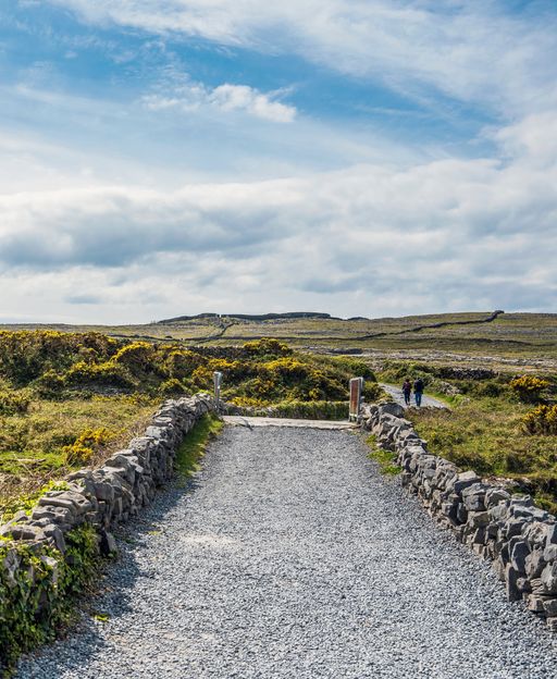 Path to Dún Aonghasa on Inis Mór, Aran Islands, County Galway, Ireland