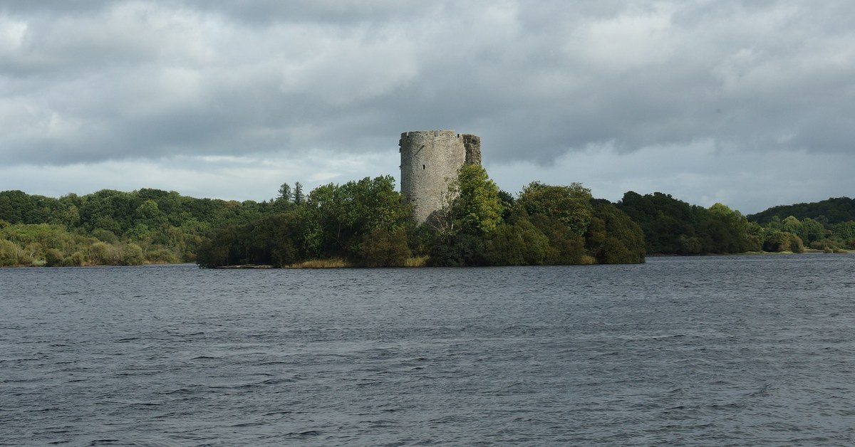 Cloughoughter Castle on Lough Oughter, County Cavan