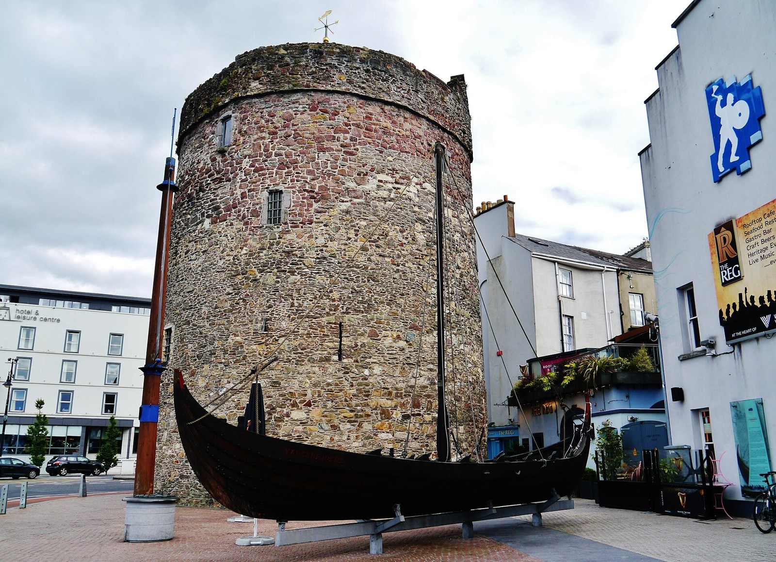 Viking ship at Reginald's Tower, Waterford