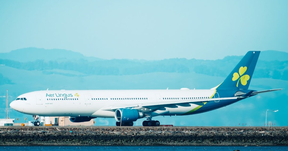 Aer Lingus Airbus aircraft on the tarmac, part of the airline's expanded nonstop US-Ireland route network