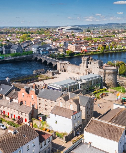 King John's Castle and the River Shannon, Limerick city