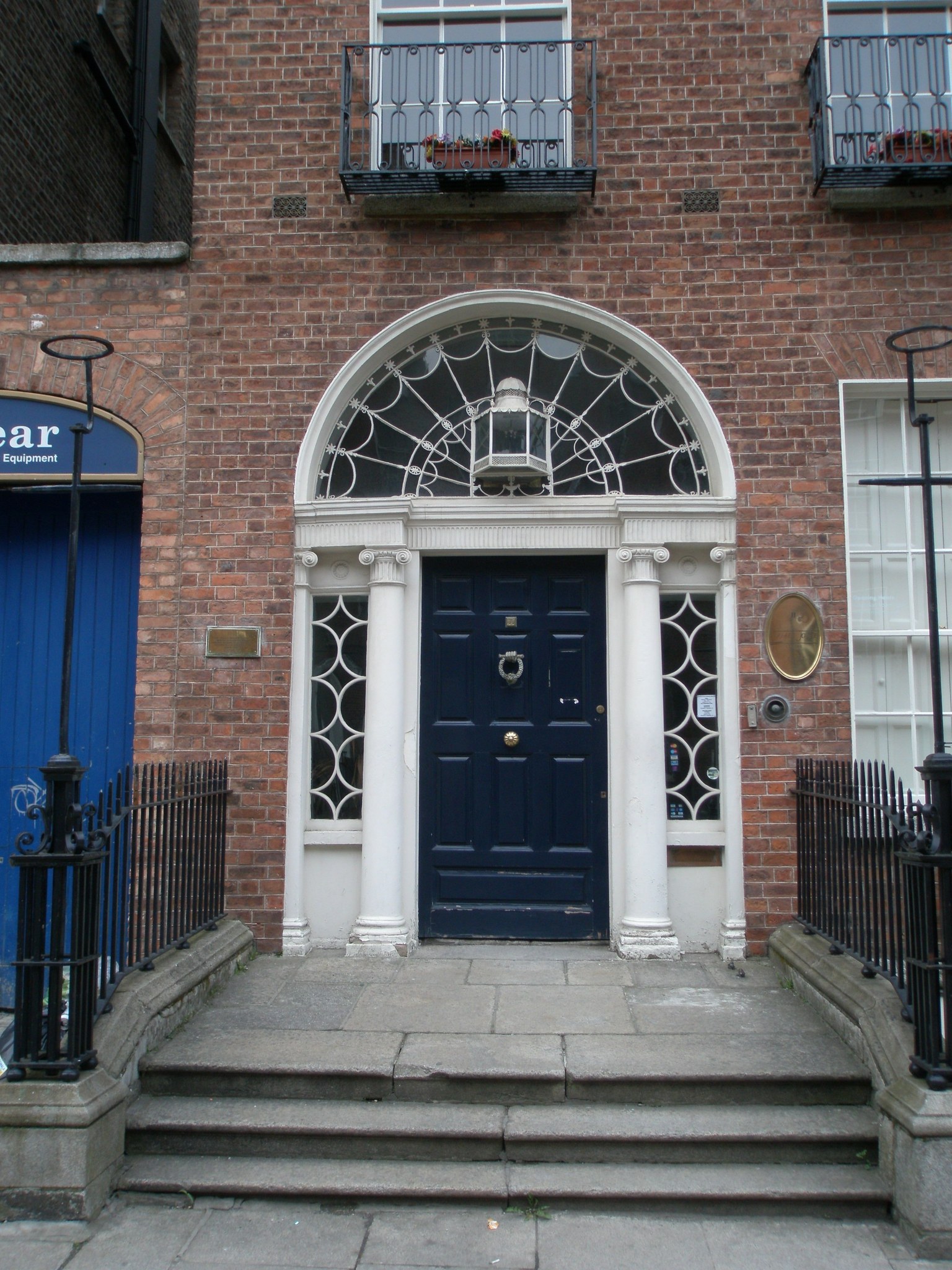 The Georgian doorway of the James Joyce Centre, 35 North Great George's Street, Dublin