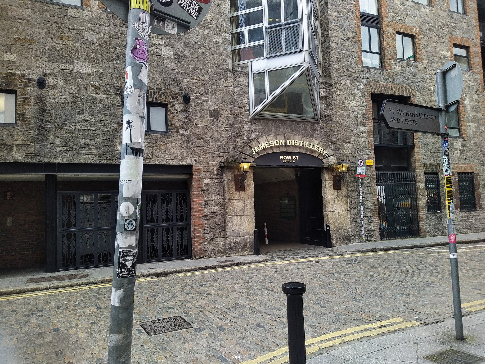The entrance to the Jameson Distillery on Bow Street, Smithfield, Dublin