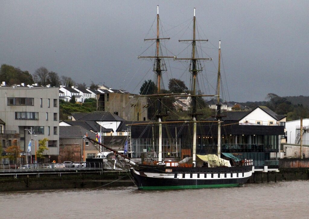 The Dunbrody famine ship moored at New Ross