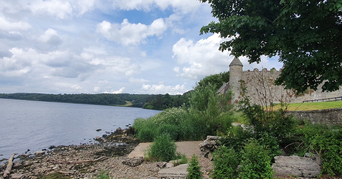 Parke's Castle beside Lough Gill, County Leitrim