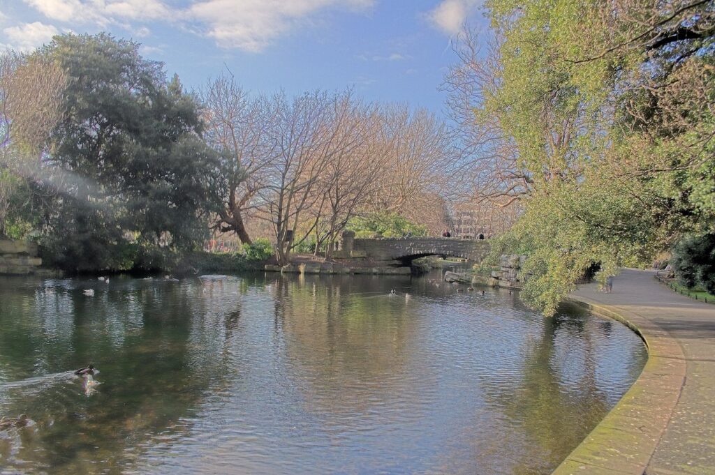 The pond in St Stephen's Green, Dublin