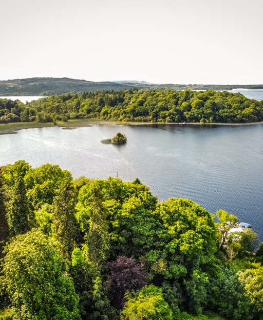 Lough Key and its wooded islands, County Roscommon